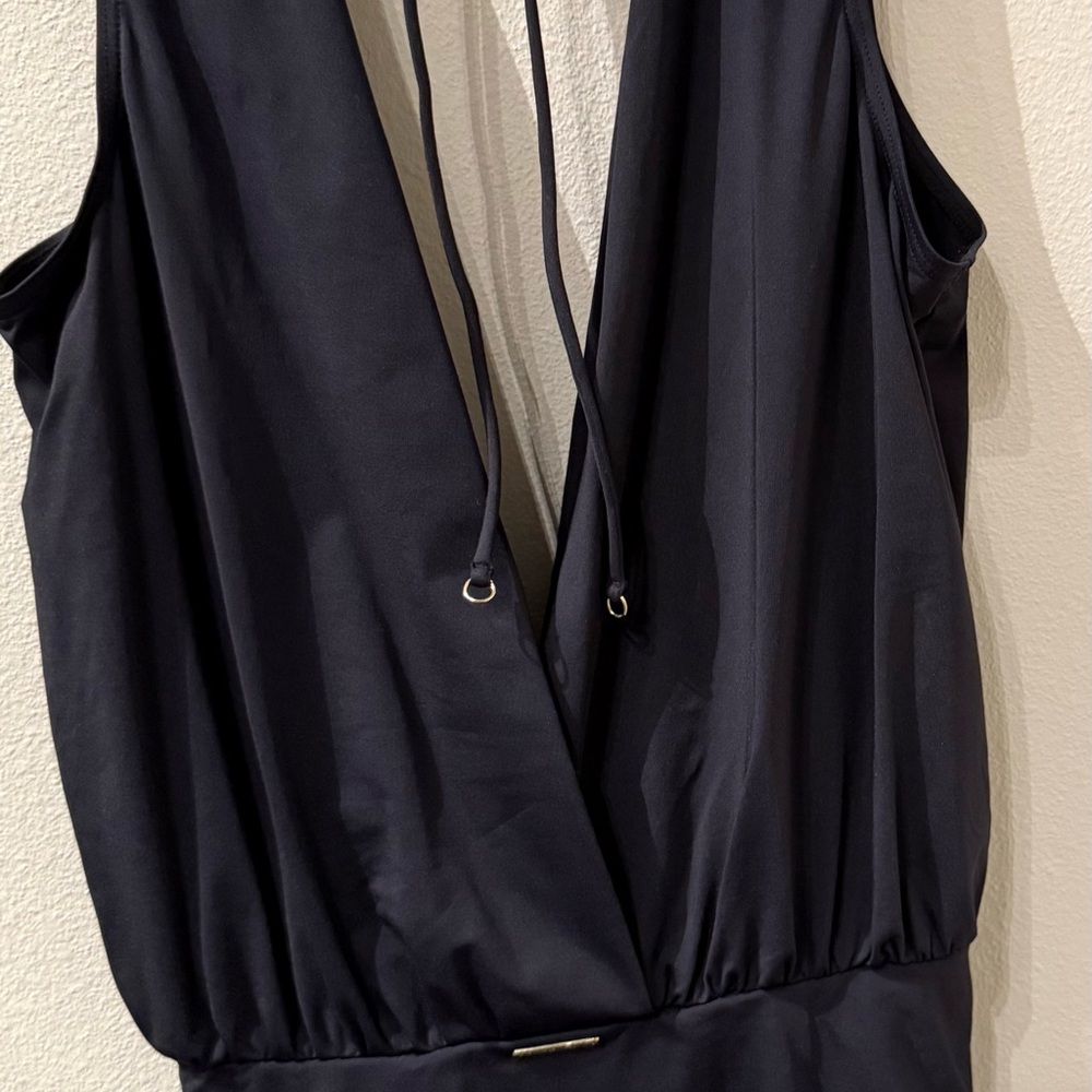 BCBGeneration Black bathing suit open front